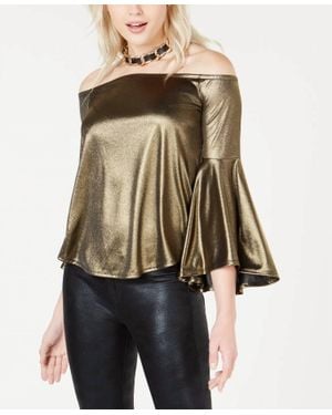BarIII Off The Shoulder Top - Brown