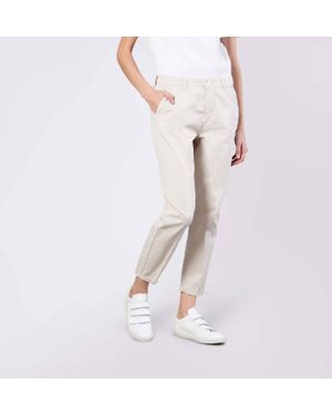 M·a·c Cropped Cotton Stretch Chino Pants - Pink