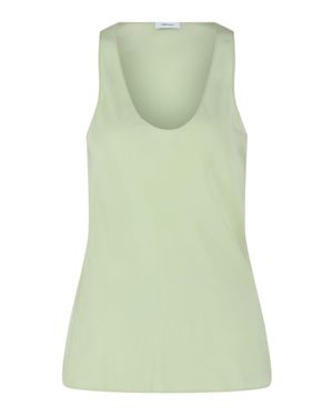 Ferragamo Silk Tank Top - Green