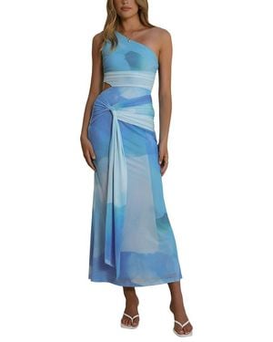 DELI S Printed Maxi Dress - Blue