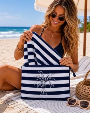 GOOD OLE Seamless Outdoors Beachside Terry Tote - Blue