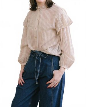 GRADE & GATHER Cadence Top - Blue