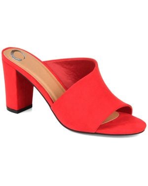 Journee Collection Apos;S Allea Medium And Wide Width Dress Sandals - Red