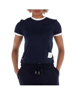 Thom Browne Ringer T-Shirt - Blue