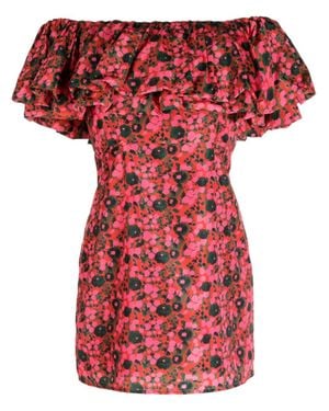 RHODE Vivi Off-Shoulder Minidress - Red