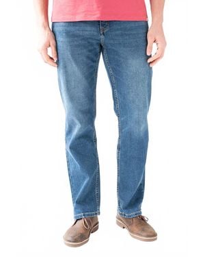DEVIL-DOG Boot Cut Straight Fit Jeans - Blue
