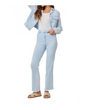 Bella Dahl Coco Frayed Edge Denim Jacket - Blue