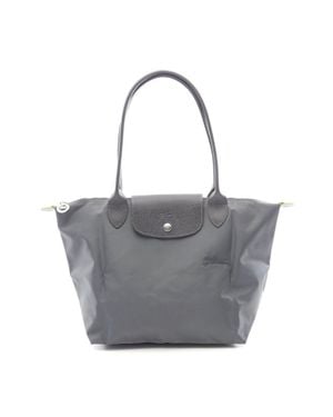 Longchamp Le Pliage M Tote Bag Canvas Leather - Gray