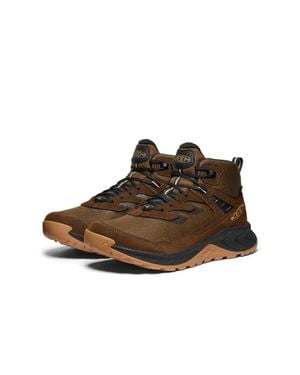 Keen Hightrail 1030703 Dark Earth Leather Waterproof Hiking Boot Zogg765 - Brown