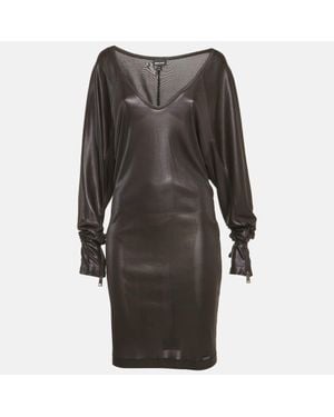 Just Cavalli Jersey Oversized Mini Dress - Gray
