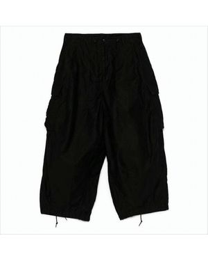 Needles Loose Cargo Pants With Adjustable Hem - Black