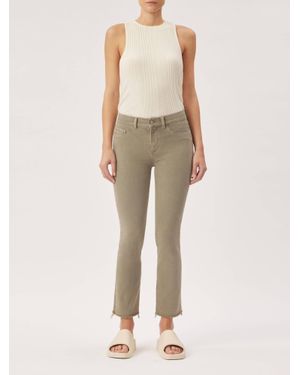 DL1961 Mara Straight: Mid Rise Instasculpt Ankle - Natural