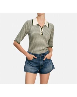 Veronica Beard Soza Polo - Gray