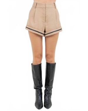 WHITEROOM+CACTUS Structured Woven Shorts - Natural