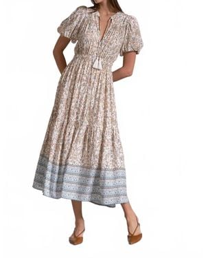 Elan Flora Maxi Dress - White