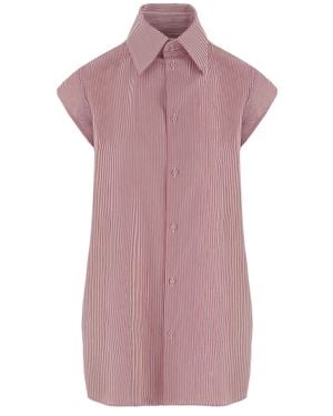ARMARIUM Malik Sleeveless Striped Shirt - Purple