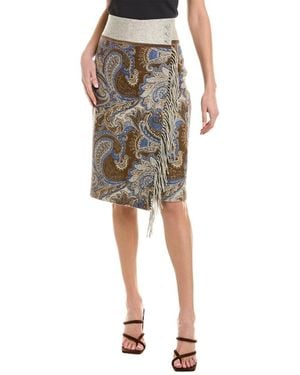 J.McLaughlin J. Mclaughlin Ines Regatta Cashmere Wrap Skirt - Brown