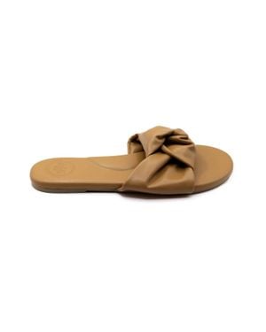 Solei Sea Nottie Slide Sandal - Brown