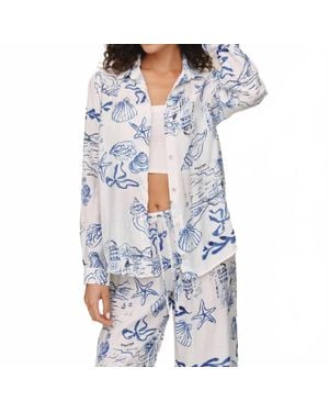 Bella Dahl Classic Button Down Shirt - Blue