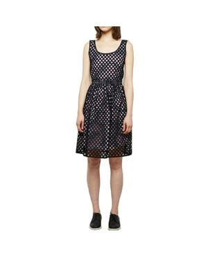 Carven Eyelet Cotton Dress - Black