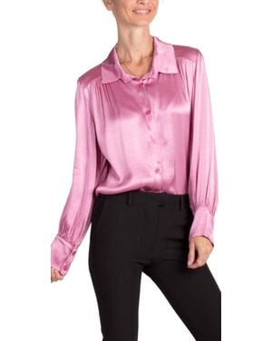 Gigi Moda Gia Satin Top - Pink