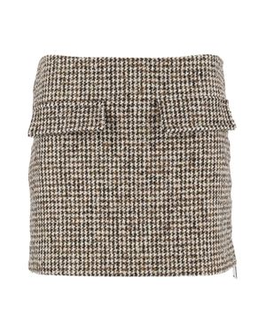 Dondup Houndstooth Structured Mini Skirt - Multicolor