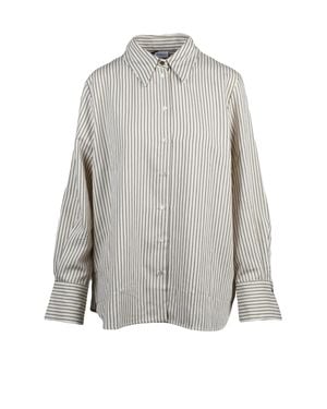 Marella Viscose-Blend Reperto Shirt - Gray