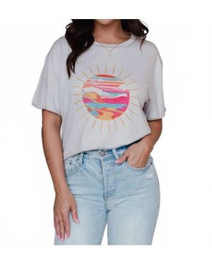 Panache Apparel Scene Short Sleeve Tee - Blue