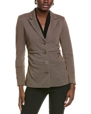Vince Camuto Houndstooth Jacket - Brown