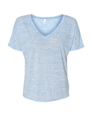 Bella Canvas Slouchy V-Neck Tee - Blue