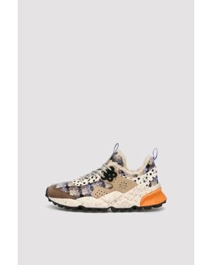 Flower Mountain Kotetsu Suede Woolen Knitting Sneakers - Multicolor