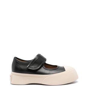 Marni Sneakers With Platform Sole And Distinctive Strap - Black