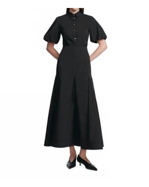Lela Rose Cotton Poplin Full Sleeve Shirt - Black