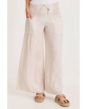 XCVI Coleson Linen Wide Leg Pants - Natural