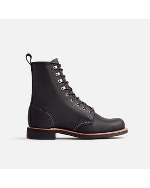 Red Wing Wing Silversmith 3361 Short Boots Boundary Leather Lace-Up - Black