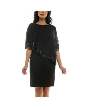 Joseph Ribkoff Sequin Mini Dress - Black