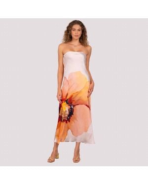 Lavender Brown Talia Maxi Dress - Orange