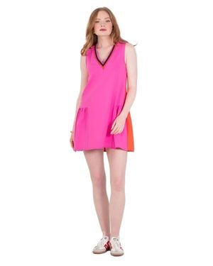 Emily Mccarthy Varsity Daisy Mini Dress - Pink