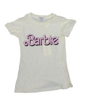 Wildfox Girls Barbie T-Shirt With Backside Lists Careers - White