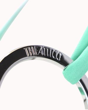 The Attico Strappy Midi Dress - Blue