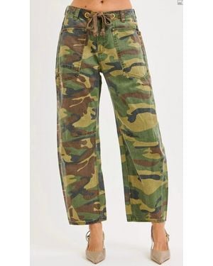 Risen Barrel Camo Pants - Green