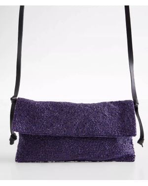 Free People Plus One Embellished Bag - Purple