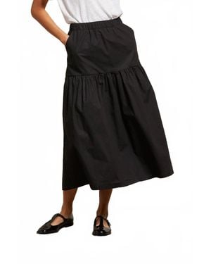 PERFECTWHITETEE Arielle-Poplin Skirt - Black