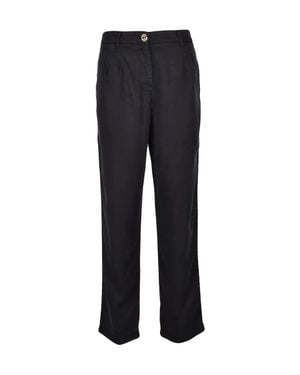Twinset Straight-Leg Chino Pants With Cinched Waist - Blue
