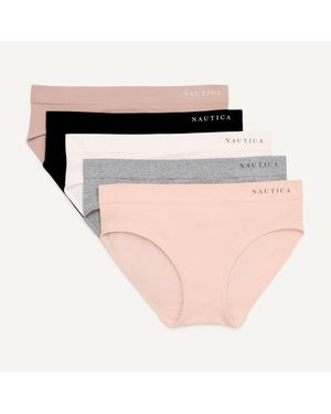 Nautica Seamless Hipster Brief, 5-Pack - Black