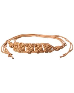 B-Low The Belt Cordelia Waxed Cord Belt - White