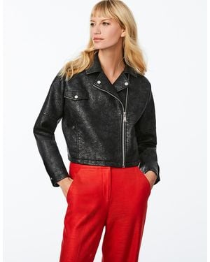 Bernardo Bleecker Vegan Leather Jacket - Red