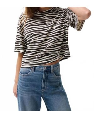 Pistola Mae Cropped Tee - Black
