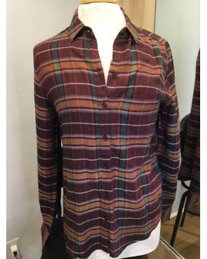 Beach Lunch Lounge Charley Plaid Button Down Shirt - Red