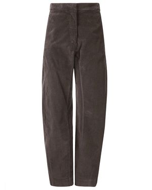 Stefano Mortari Straight Moleskin Pants - Gray